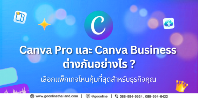 Banner บทความ Canva Pro และ Canva Business